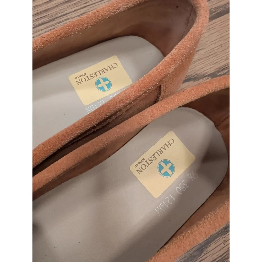 Charleston Shoe Co. Leather Loafer Slip-Ons Women's Moccasins Flat Shoes EUC 9.5